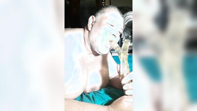 Throat Fuck myself with 2 dildos