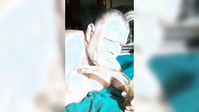 Throat Fuck myself with 2 dildos