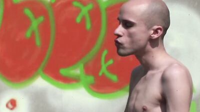 Cum Crazy Skinny German Twinks in Raw Outdoor Threesome