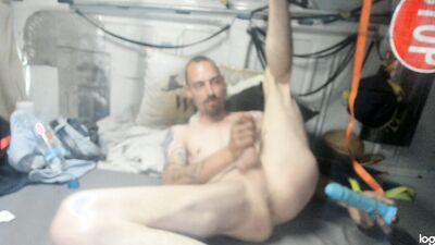 dildo and cumming on the bed