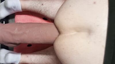 Str8 Aussie fucked deep by Hankeys XXL XXXCalibur Dildo Session 10