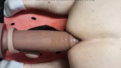 Str8 Aussie DP'd by Hankeys XL El Ray Dildo Session 03