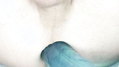 Close-Up Fucking Myself With My 14" Dildo Toy