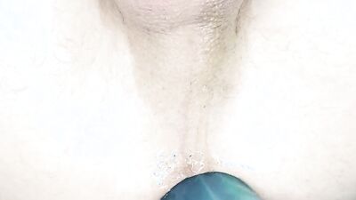 Close-Up Fucking Myself With My 14" Dildo Toy