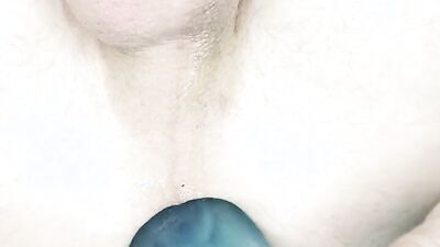 Close-Up Fucking Myself With My 14" Dildo Toy