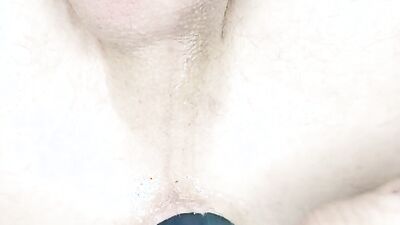 Close-Up Fucking Myself With My 14" Dildo Toy