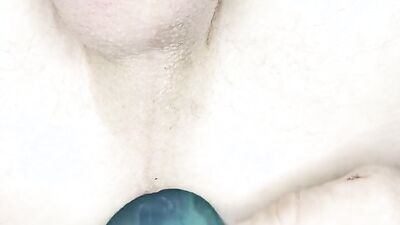 Close-Up Fucking Myself With My 14" Dildo Toy