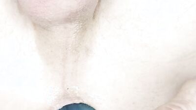 Close-Up Fucking Myself With My 14" Dildo Toy