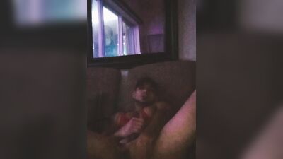 HUNK HOTTIE ON BALCONY PLAYS WITH HIS HOLE AND STROKES HIS DICK UNTIL HE EXPLODES ALL OVER HIS PHONE