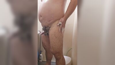 Korean Chubby Gay shower