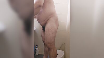 Korean Chubby Gay shower
