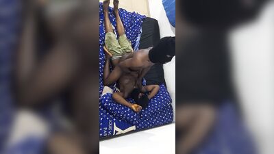 Dark skin twink takes a Macho man up for a good fuck