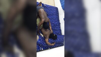 Dark skin twink takes a Macho man up for a good fuck