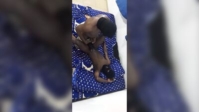 Dark skin twink takes a Macho man up for a good fuck