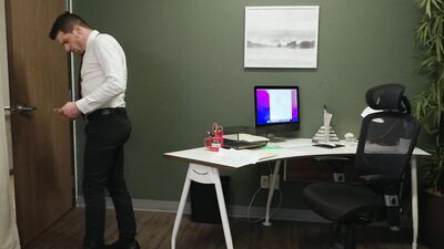 Stressed Muscly Boss Rams Stud Employee - NextDoorStudios