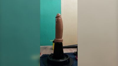 Stretching my ass up with a barrage of huge toys