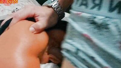 She licks her stepsister's tiny virgin pussy