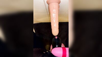 Sissy with sloppy deep throat blowjob ruined cum shot and cum eating