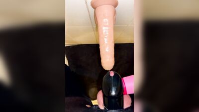 Sissy with sloppy deep throat blowjob ruined cum shot and cum eating