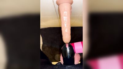 Sissy with sloppy deep throat blowjob ruined cum shot and cum eating