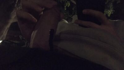 twink amateur guy in public show off cock walking by the street on city center