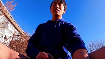 Slutty Twink's public piss and cum adventure vlog