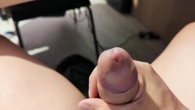 Compil of jerking close-up and cumshots of a young guy