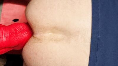 Str8 Aussie plowed by Hankeys Cobra XXL on Fucking Machine