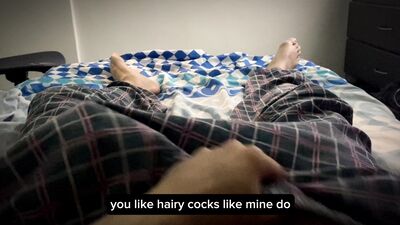 Playing with my hairy cock at midnight until a BIG LOAD explodes (POV)