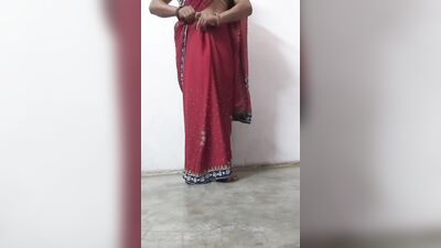 Wear saree full video