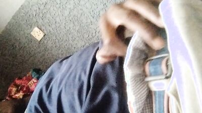 Checking out my BBC to see how it'd fit properly when there's a pussy around