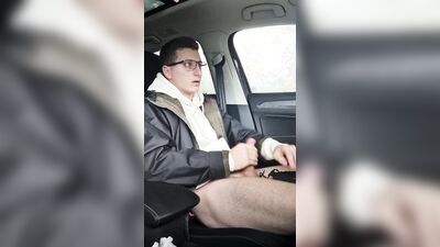 Sneaker fuck in the car