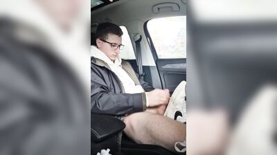 Sneaker fuck in the car