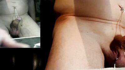 live video electo-stim in prince albert piercing and needle skin balls with other estimators cam1
