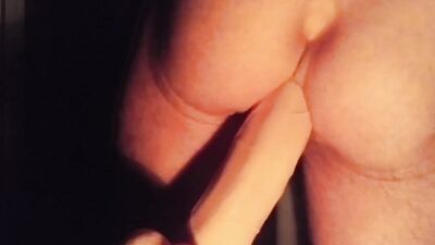 Private Video, Riding Long Thick Realistic Dildo on a Homemade Sybian Machine