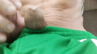 ????????????????Handsome Athlete Masturbates and Cums in Selfie Mode ???? For his Friend