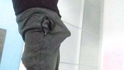 ????????????????I Show You My Hard Banana Inside My Pants and I Masturbate in My Friend's Bedroom