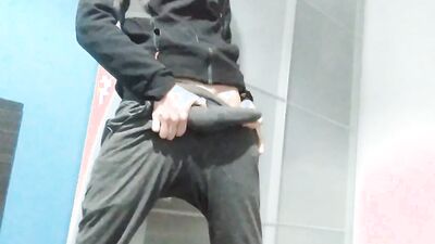 ????????????????I Show You My Hard Banana Inside My Pants and I Masturbate in My Friend's Bedroom