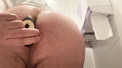 Masturbation in public bathroom anal toy insertion toilet brush and banana fleshlight fuck till cum