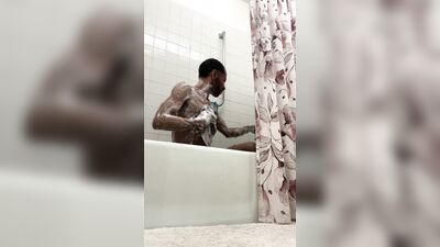 PrinceSleaze taking a ShowerBath with Soapy Suds