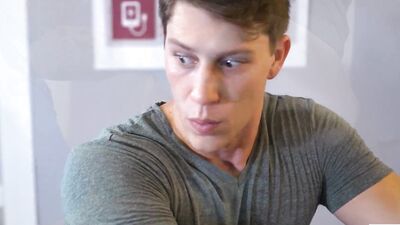 MENSEXGEAR - Paul Canon Travels With A Toy In His Ass Until He Gets Caught By A Security Guy