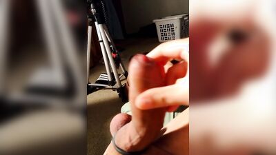 He begged to watch me cum like this