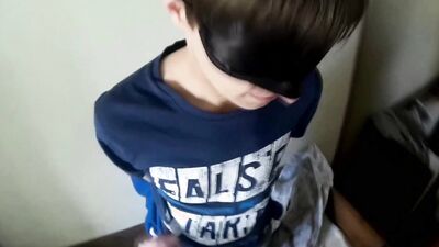 Sexy twink got lured inside the apartment and used