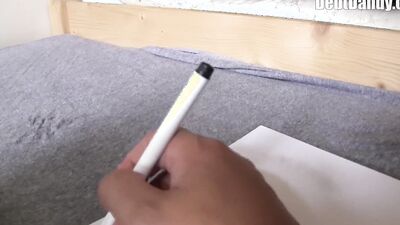 TWINKPOP - Hot Twink Pays His Due By Letting The Landlord Use A Dildo For His Asshole