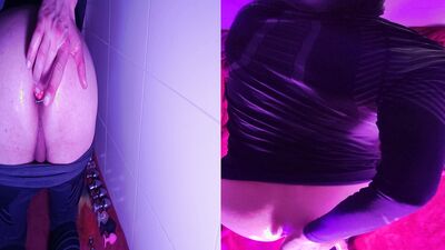 Shaving my ass and using 11 different buttplugs including hollow ones with inside ass view and anal breathing 4K 2160p UHD
