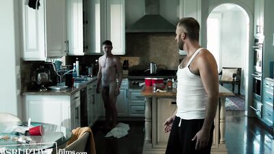 Stepdad & Stepson One-Up Each Other in Argument Leading to Taboo Fuck