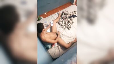 My sister caught me jerking 'til she cum