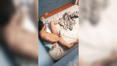 My sister caught me jerking 'til she cum