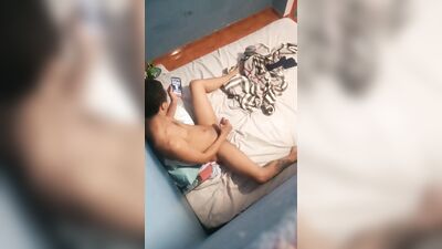 My sister caught me jerking 'til she cum
