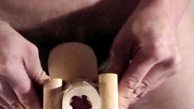 Long Fleshlight Pussy Stand Fuck Masturbation